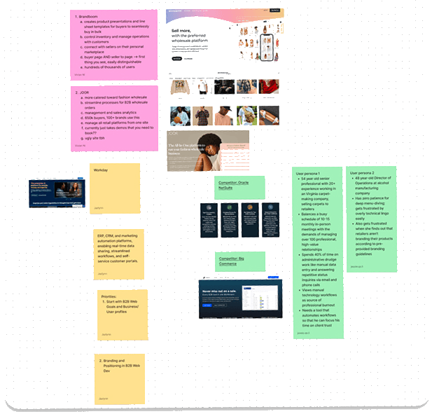 Competitor research moodboard 1