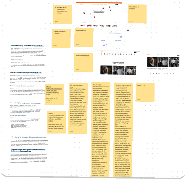 Competitor research moodboard 3